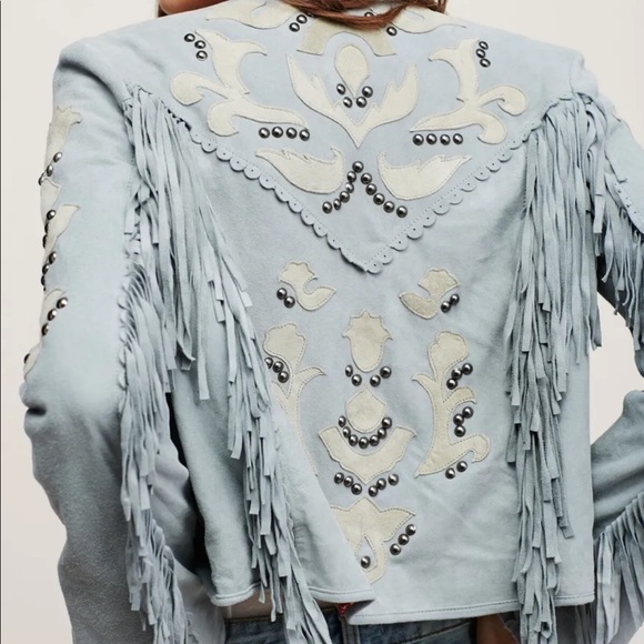 Free People For The Dreamers Leather Jacket - Picture 3 of 8